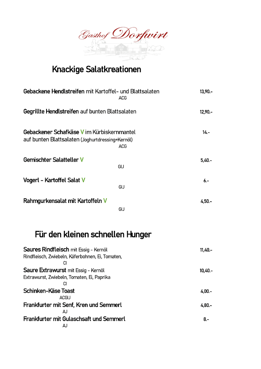Menu Gasthaus Dorfwirt Familie Reindl-1