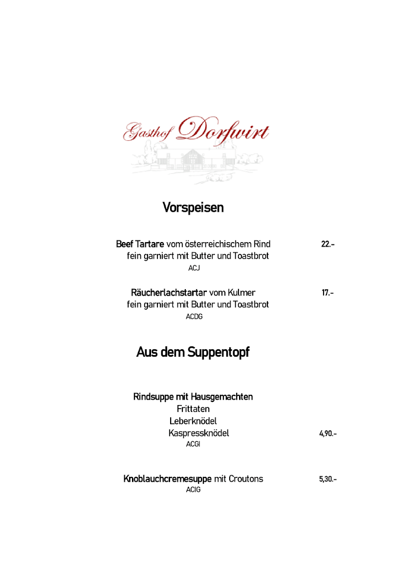 Menu Gasthaus Dorfwirt Familie Reindl-4